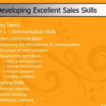 Developing Sales Skills